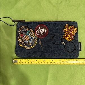 Loungefly Denim Harry Potter Pouch with Patches